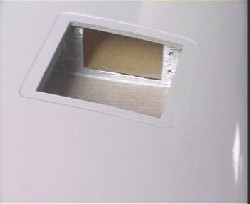 the hole for servo in elevator